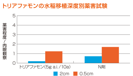 移植水稲への安全性